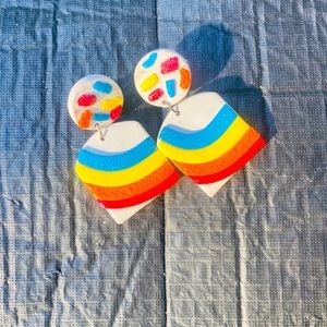 Polymer clay earrings